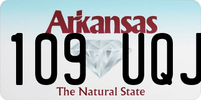 AR license plate 109UQJ