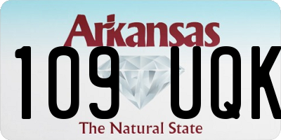 AR license plate 109UQK