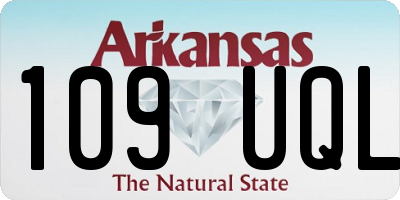AR license plate 109UQL