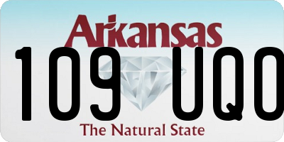 AR license plate 109UQO