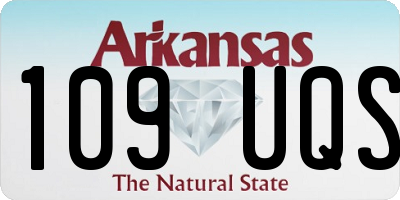 AR license plate 109UQS