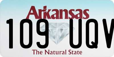 AR license plate 109UQV