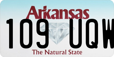 AR license plate 109UQW
