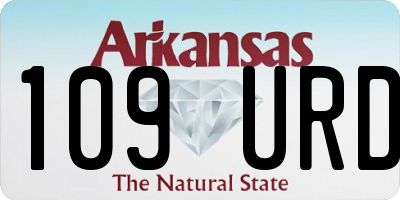 AR license plate 109URD