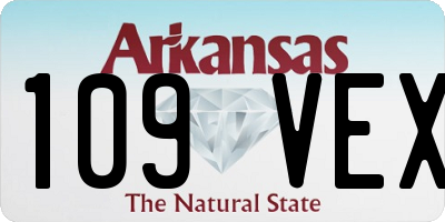 AR license plate 109VEX