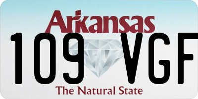 AR license plate 109VGF