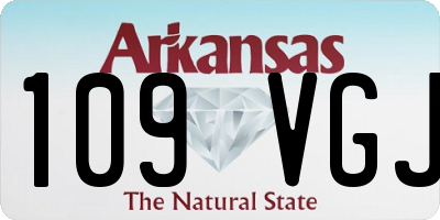 AR license plate 109VGJ