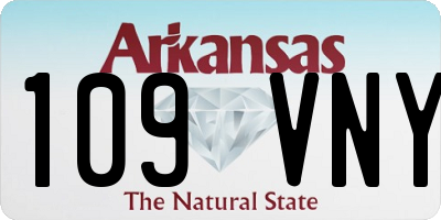 AR license plate 109VNY
