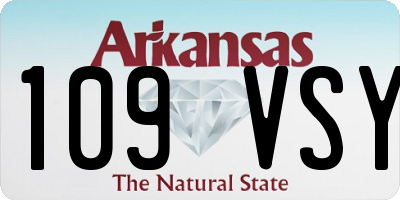 AR license plate 109VSY