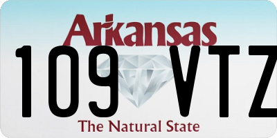 AR license plate 109VTZ