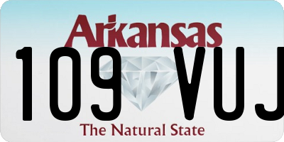 AR license plate 109VUJ