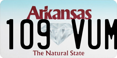 AR license plate 109VUM
