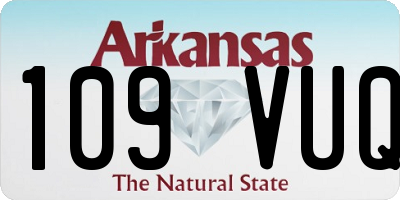 AR license plate 109VUQ