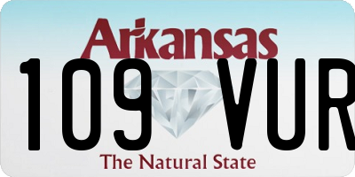 AR license plate 109VUR