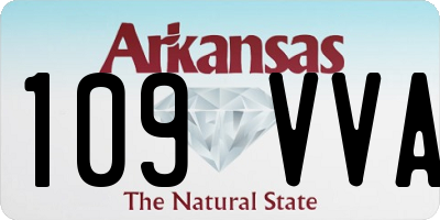 AR license plate 109VVA