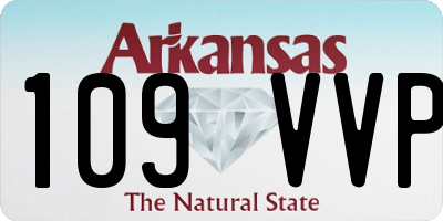 AR license plate 109VVP