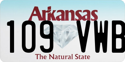 AR license plate 109VWB