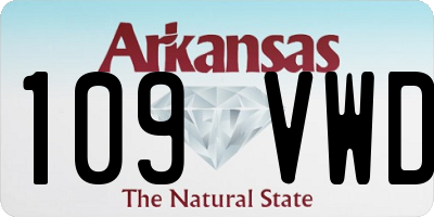 AR license plate 109VWD