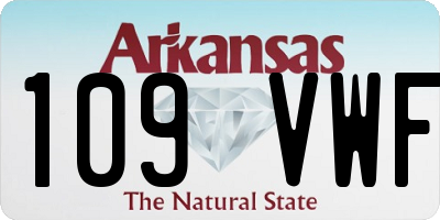 AR license plate 109VWF
