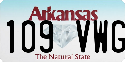 AR license plate 109VWG