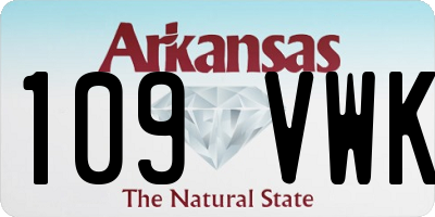 AR license plate 109VWK