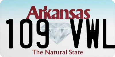 AR license plate 109VWL