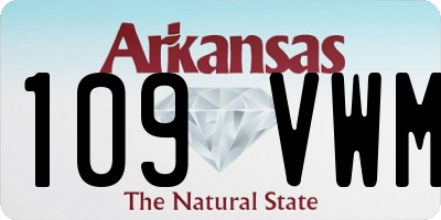 AR license plate 109VWM