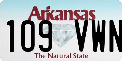 AR license plate 109VWN