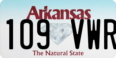 AR license plate 109VWR