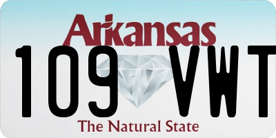 AR license plate 109VWT