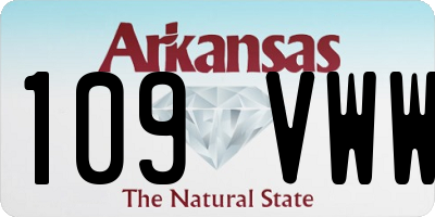 AR license plate 109VWW