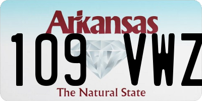 AR license plate 109VWZ