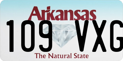 AR license plate 109VXG