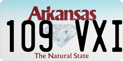 AR license plate 109VXI