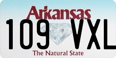 AR license plate 109VXL