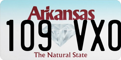 AR license plate 109VXO