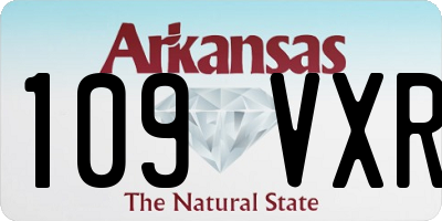 AR license plate 109VXR