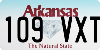 AR license plate 109VXT