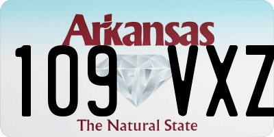 AR license plate 109VXZ