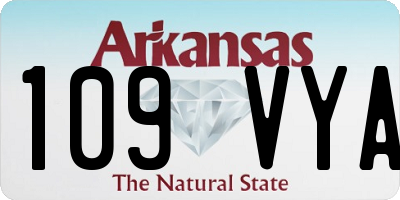 AR license plate 109VYA