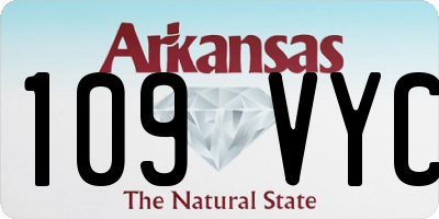 AR license plate 109VYC