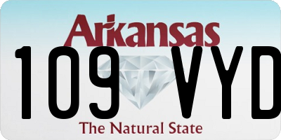AR license plate 109VYD