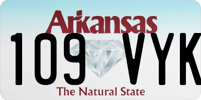 AR license plate 109VYK