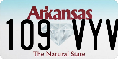 AR license plate 109VYV