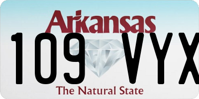 AR license plate 109VYX
