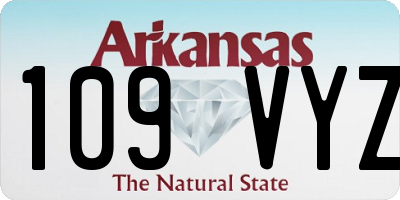 AR license plate 109VYZ