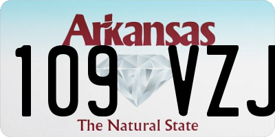 AR license plate 109VZJ