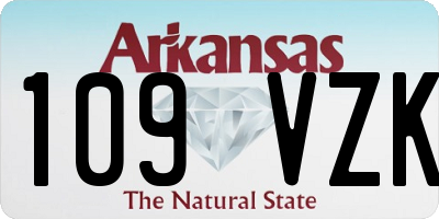 AR license plate 109VZK