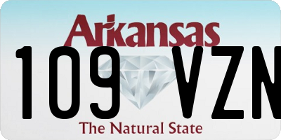 AR license plate 109VZN