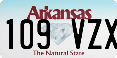AR license plate 109VZX